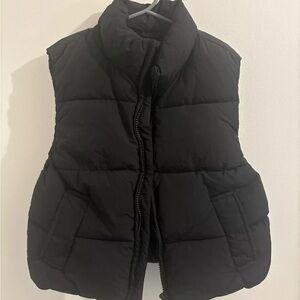 Zara Black Puffer Vest Boys size 5/6